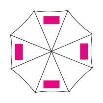 Regenboog paraplu