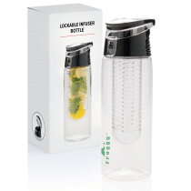 Afsluitbare waterfles met infuser