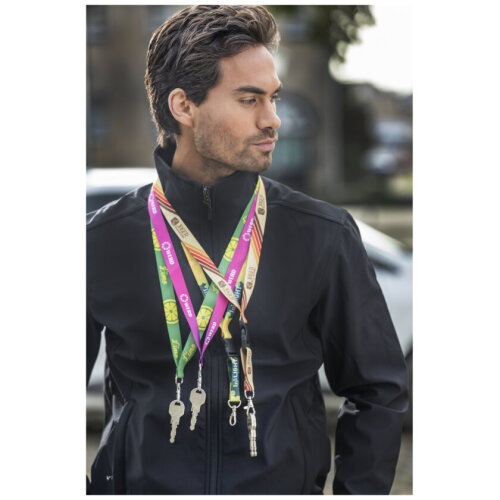 Lanyard met 2 zijden sublimatie voorzien van haak