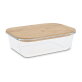 Lunchbox glas met bamboe deksel